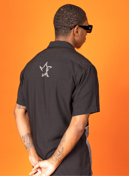 Black Wolves Bowling Shirt